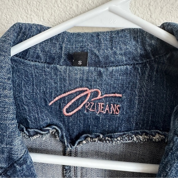 PZI Jeans vintage y2k denim embroidered jacket - Picture 2 of 5